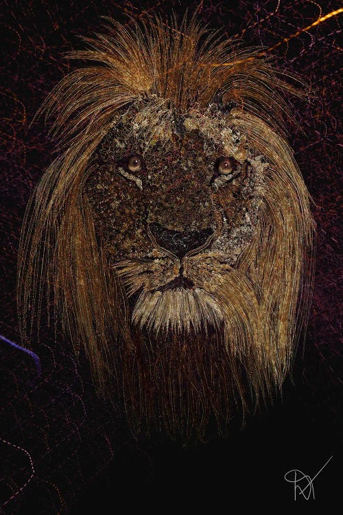 Lion In Gold