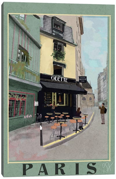 The House Odette Paris Canvas Art Print - Darla Ferrara
