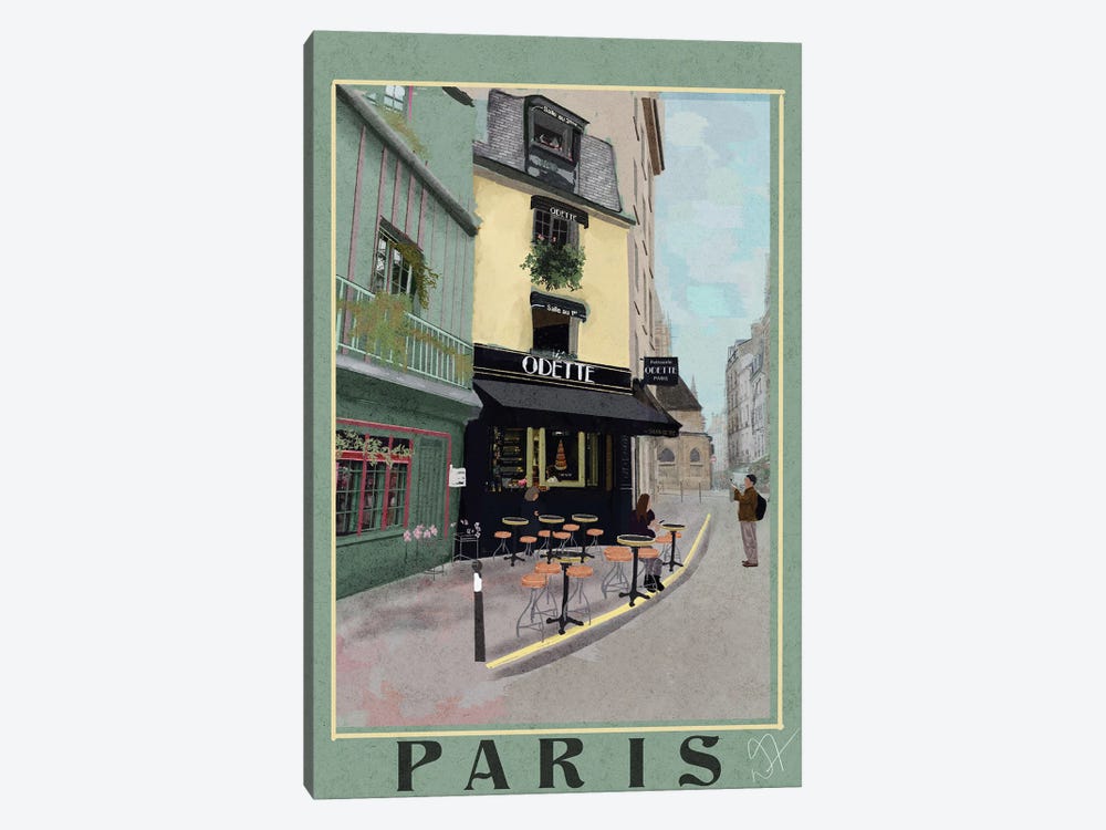 The House Odette Paris by Darla Ferrara 1-piece Canvas Art