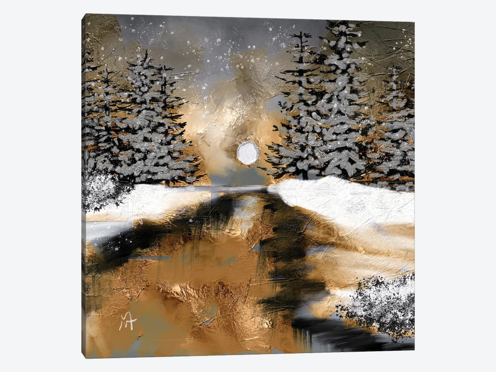 Snowy Trees by Darla Ferrara 1-piece Art Print