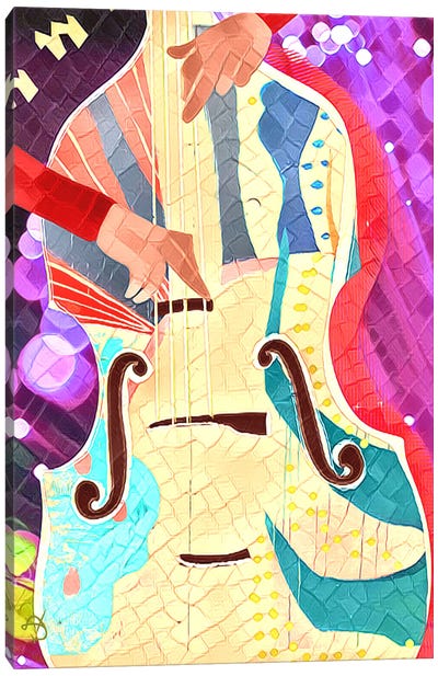 Cello Canvas Art Print - Darla Ferrara