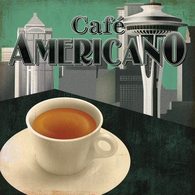 Canvas Print: Cafe Americano by David Fischer - thumbnail