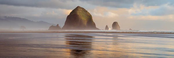 Oregon: Cannon Beach Sunset - Oregon Coast Seascape Panorama by Daniel Forster