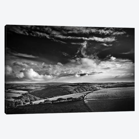 View Over Exmoor, Southwest Region, England, United Kingdom Canvas Print #DFU26} by Dorit Fuhg Canvas Print