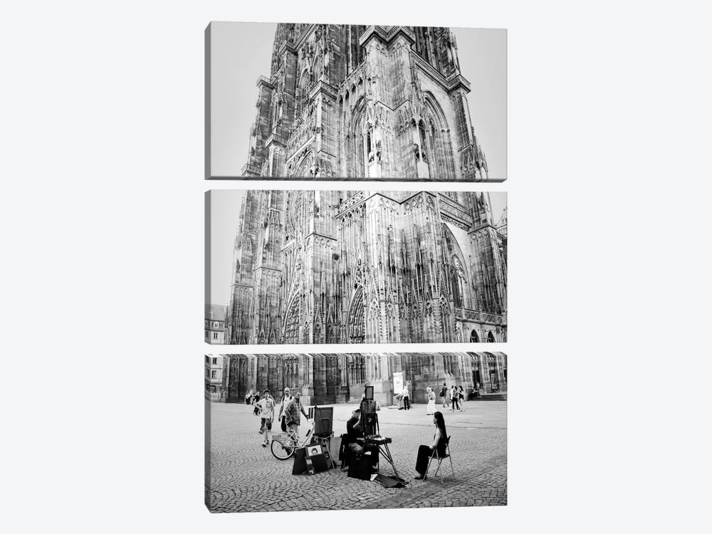 Cathedrale Notre Dame de Strasbourg by Dorit Fuhg 3-piece Canvas Artwork