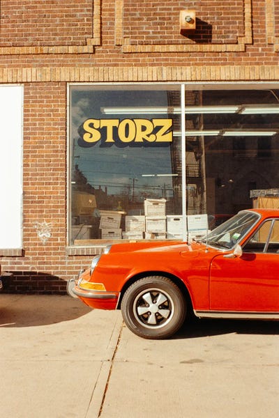 Rojo Vintage Porsche