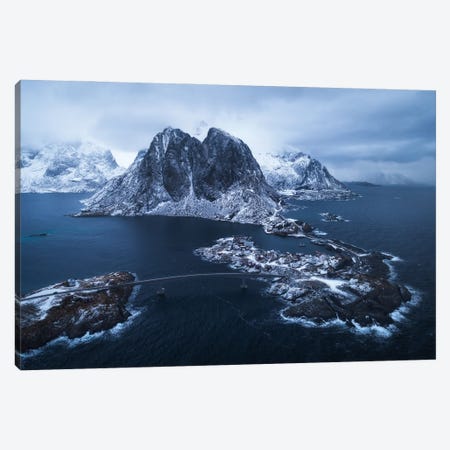 Moody Hamnoy From Above Canvas Print #DGG116} by Daniel Gastager Art Print