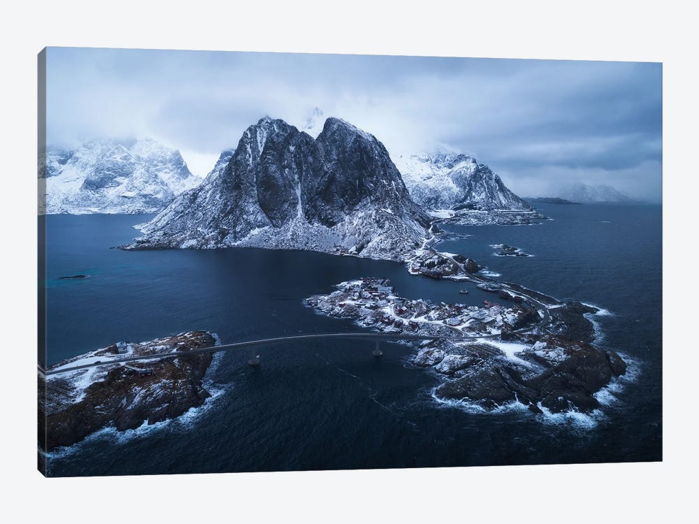 Moody Hamnoy From Above by Daniel Gastager 1-piece Canvas Artwork