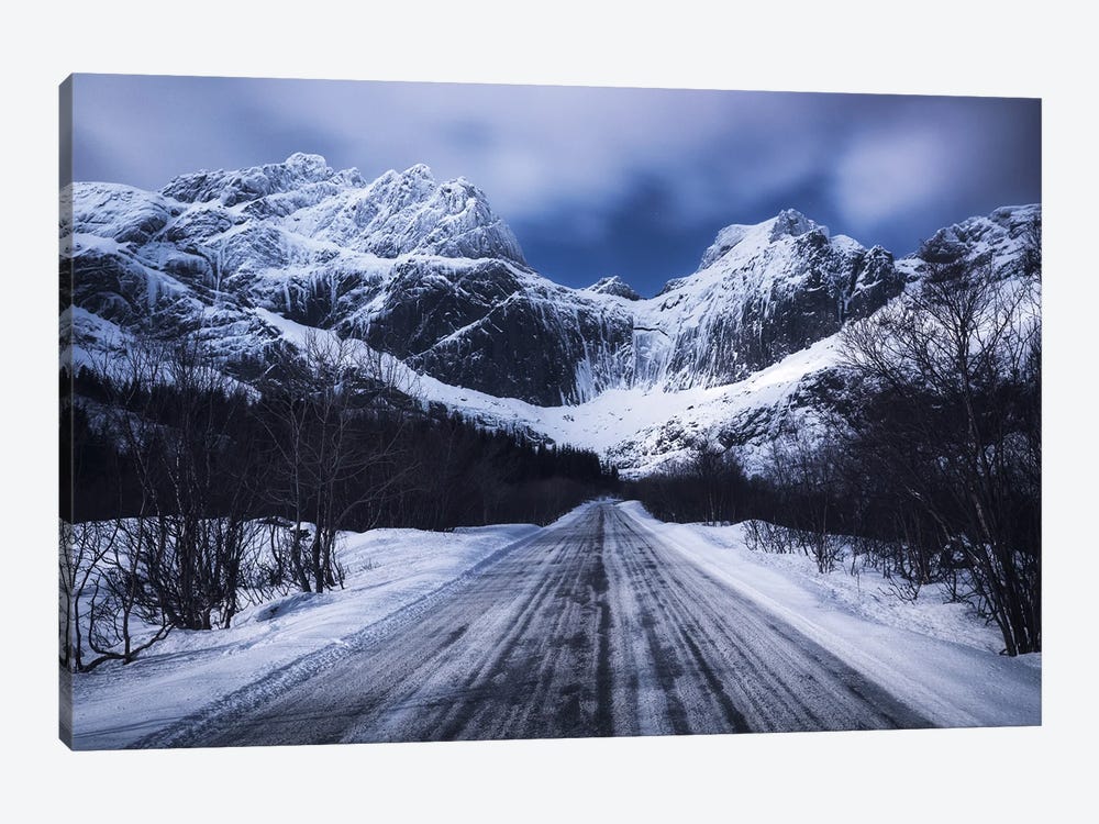 A Mysterious Mountainroad On The Lofoten Islands by Daniel Gastager 1-piece Canvas Print