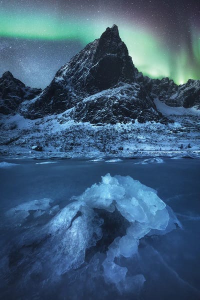 Northern Light On The Lofoten Islands by Daniel Gastager canvas print