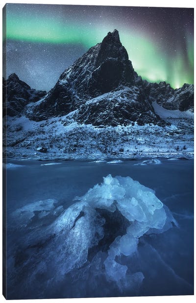 Northern Light On The Lofoten Islands Canvas Art Print - Daniel Gastager