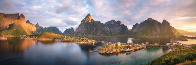 A Summer Sunrise Panorama In Sakrisoy