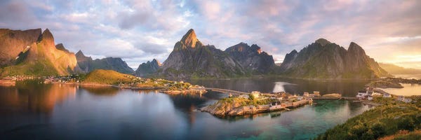 A Summer Sunrise Panorama In Sakrisoy