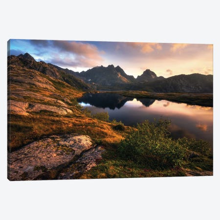 A Golden Summer Evening In Northern Norway Canvas Print #DGG131} by Daniel Gastager Canvas Wall Art