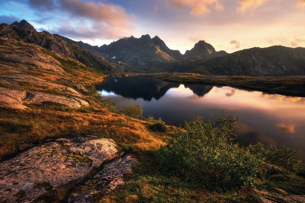 Daniel Gastager: A Golden Summer Evening In Northern Norway by Daniel Gastager