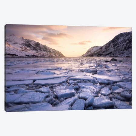 A Frosty Winter Afternoon On The Lofoten Islands Canvas Print #DGG135} by Daniel Gastager Canvas Art Print