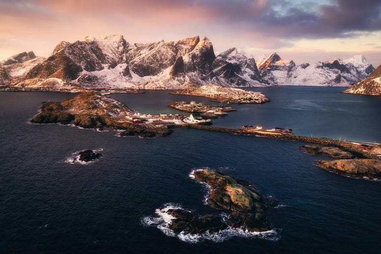 Lofoten Winter Sunrise From Above