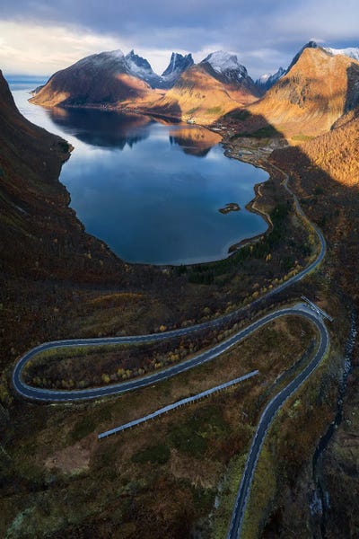 Senja Island From Above by Daniel Gastager canvas print