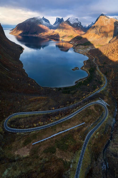 Senja Island From Above by Daniel Gastager wall art
