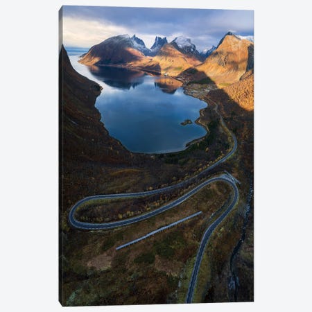 Senja Island From Above Canvas Print #DGG141} by Daniel Gastager Canvas Art Print