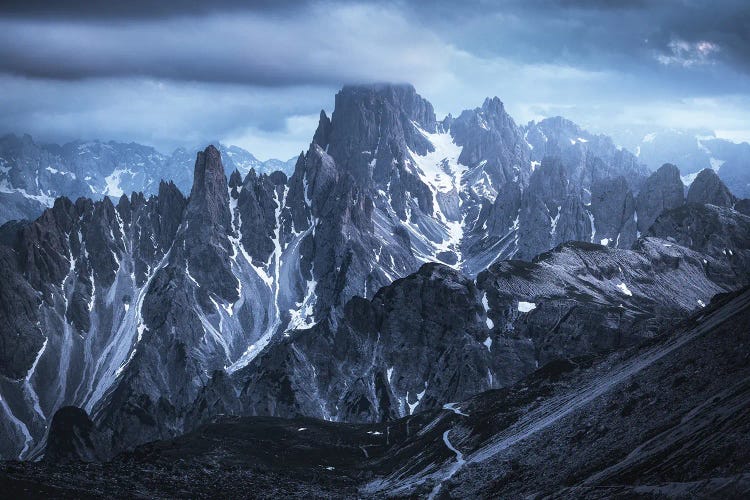 Blue Hour At Cadini Di Misurina In The Dolomites