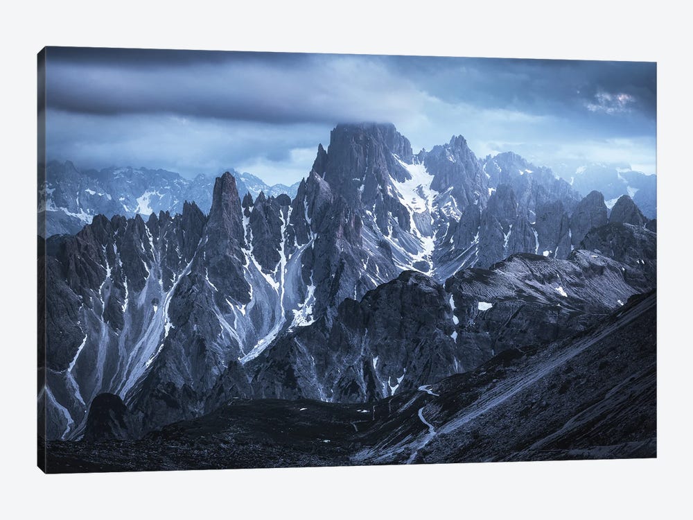 Blue Hour At Cadini Di Misurina In The Dolomites by Daniel Gastager 1-piece Canvas Art