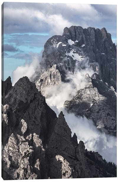 Dramatic Mountains In The Dolomites Canvas Art Print - Daniel Gastager