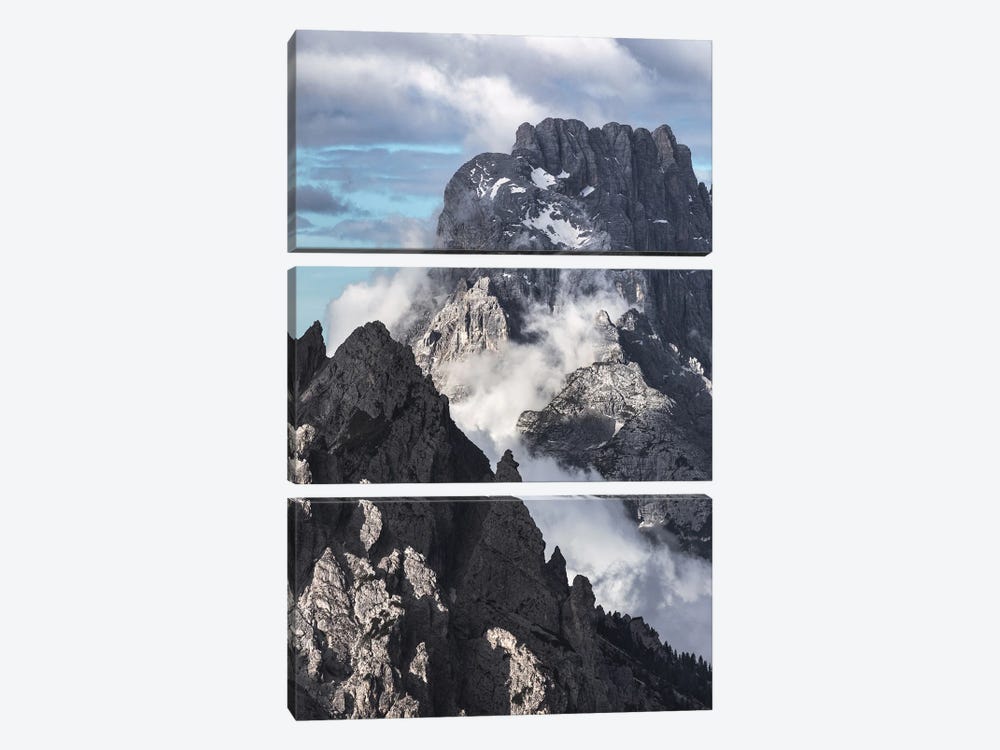 Dramatic Mountains In The Dolomites by Daniel Gastager 3-piece Canvas Art