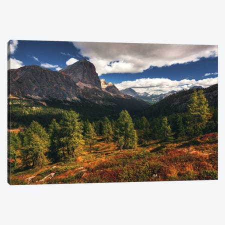 A Summer Afternoon At Passo Falzarego In The Dolomites Canvas Print #DGG172} by Daniel Gastager Canvas Art