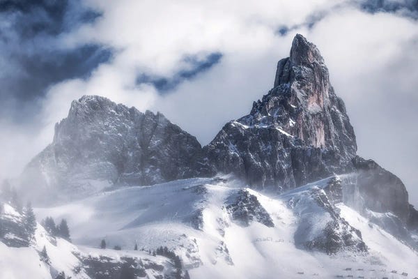 Daniel Gastager: A Stormy Winter Morning In The Dolomites by Daniel Gastager