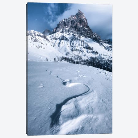 A Winter Day At Passo Rolle In The Dolomites Canvas Print #DGG176} by Daniel Gastager Art Print