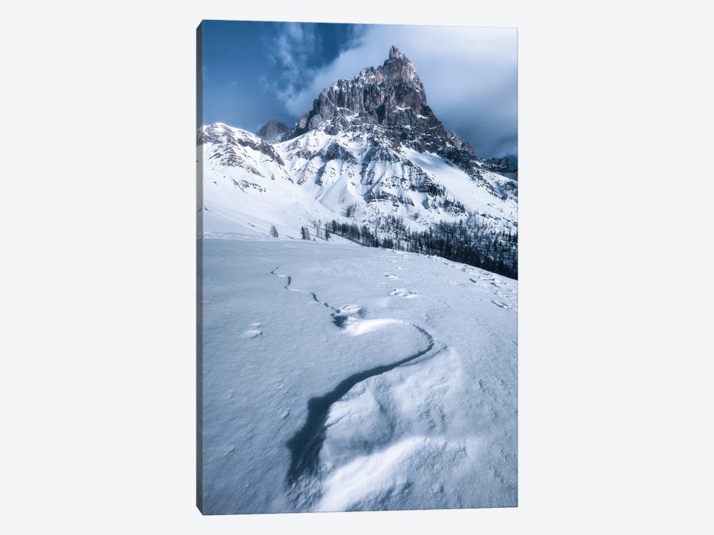 A Winter Day At Passo Rolle In The Dolomites by Daniel Gastager 1-piece Canvas Art