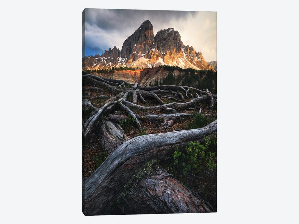 Dramatic Light At Peitlerkofel In The Dolomites by Daniel Gastager 1-piece Canvas Art
