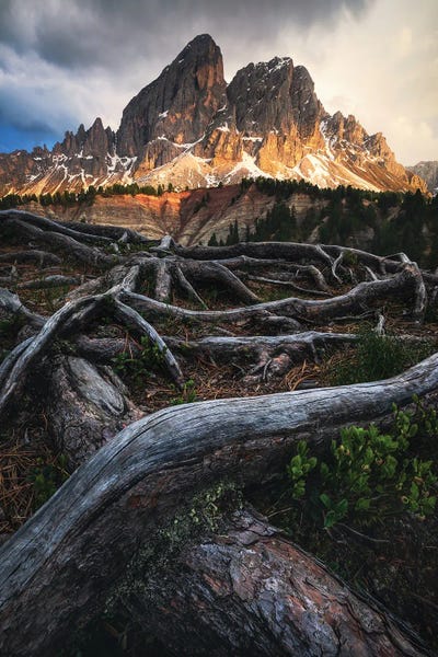 Dramatic Light At Peitlerkofel In The Dolomites