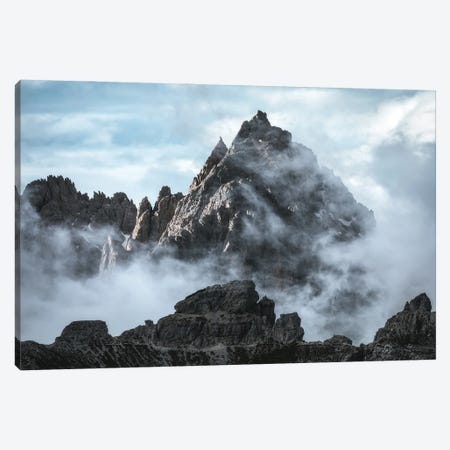 Sharp Peaks In The Clouds Canvas Print #DGG180} by Daniel Gastager Canvas Print
