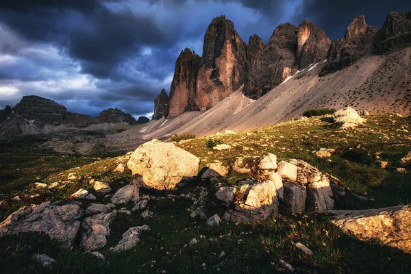 Golden Light After The Rain At Tre Cime Di Lavaredo