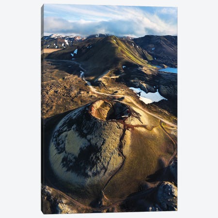 The Icelandic Highlands From Above Canvas Print #DGG18} by Daniel Gastager Canvas Wall Art