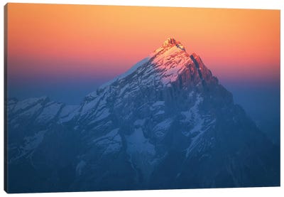 Colorful Sunset In The Dolomites Canvas Art Print - Daniel Gastager