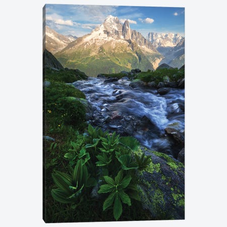 A Calm Summer Evening In The French Alps Canvas Print #DGG193} by Daniel Gastager Canvas Artwork