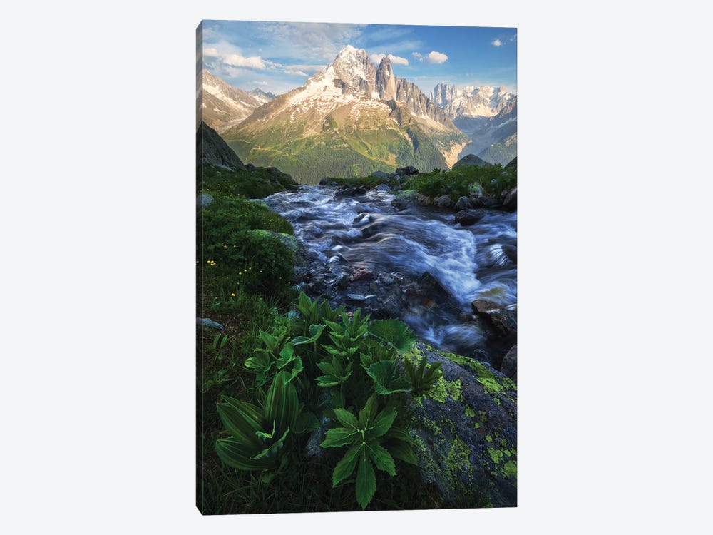 A Calm Summer Evening In The French Alps by Daniel Gastager 1-piece Canvas Art Print