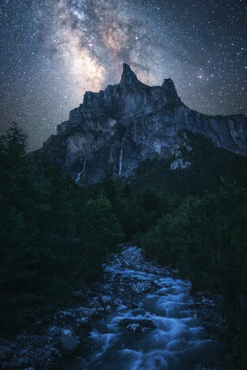 The Milky Way Above The French Alps