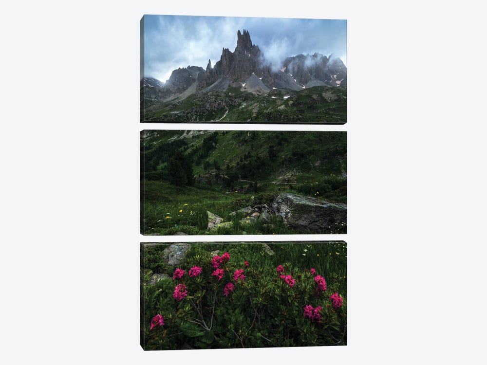A Cloudy Summer Evening In The French Alps by Daniel Gastager 3-piece Canvas Artwork