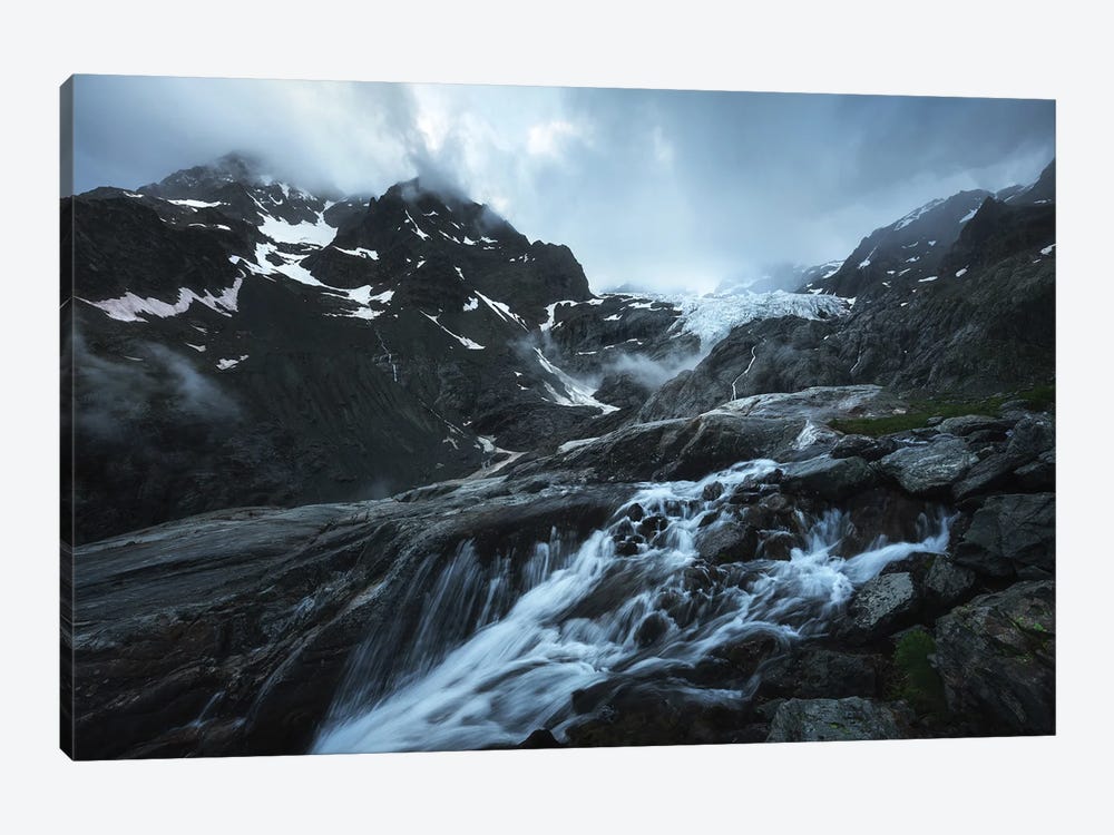 High Alpine Landscape In The French Alps by Daniel Gastager 1-piece Canvas Print