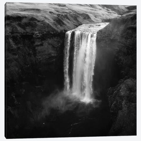 Skogafoss From Above Canvas Print #DGG1} by Daniel Gastager Canvas Artwork