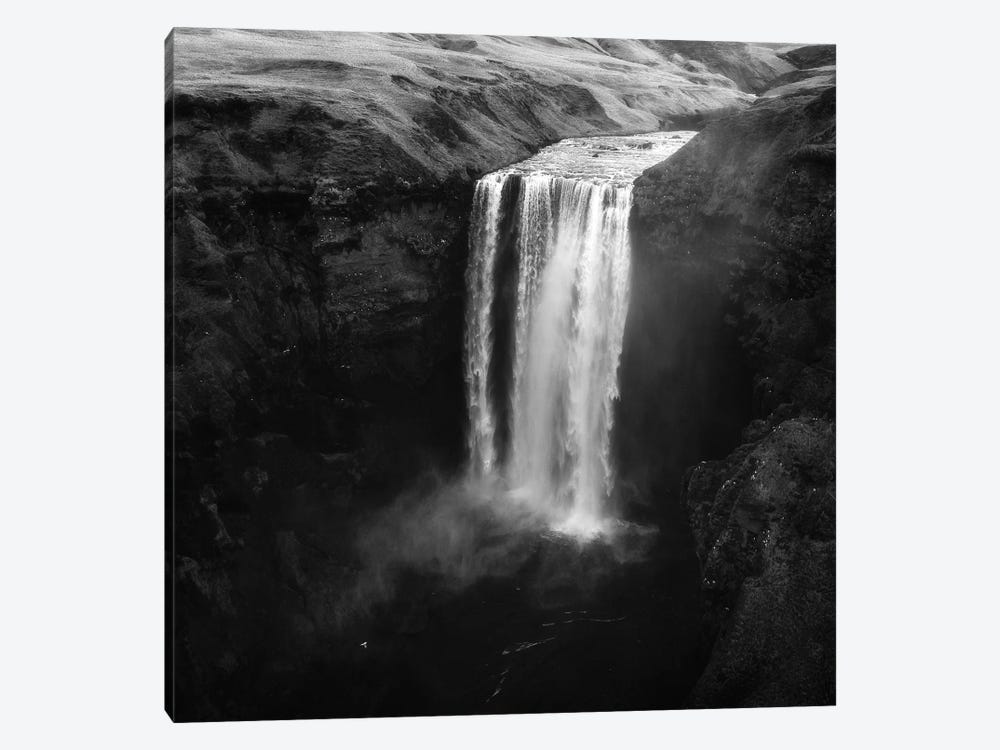 Skogafoss From Above by Daniel Gastager 1-piece Canvas Artwork