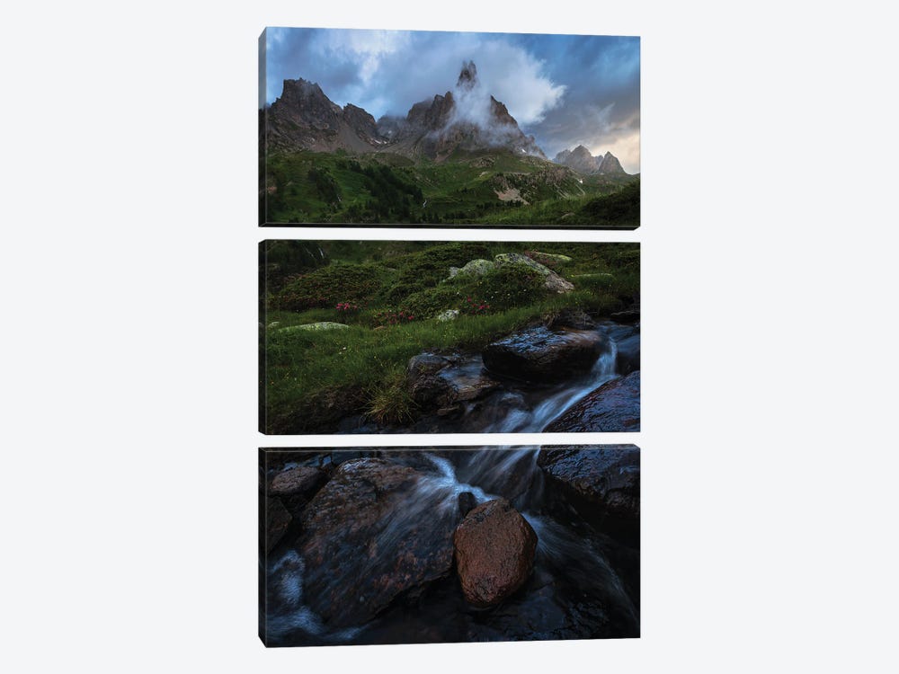 Last Light After The Rain In The French Alps by Daniel Gastager 3-piece Canvas Artwork