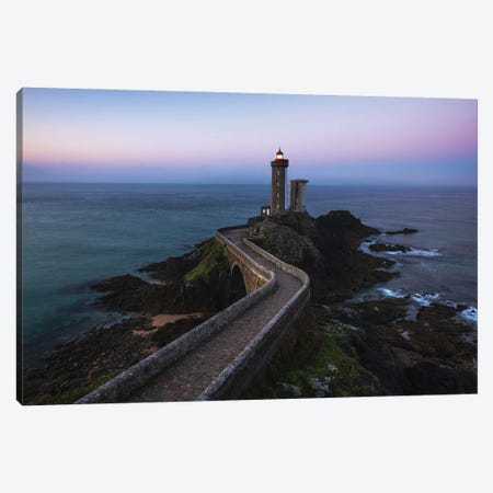 Lighthouse At The Coast Of Brittany Canvas Print #DGG205} by Daniel Gastager Art Print