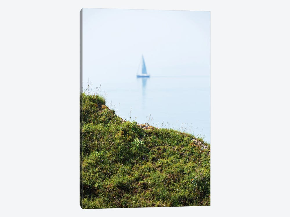 Sailboat At The Coast Of Brittany by Daniel Gastager 1-piece Canvas Print