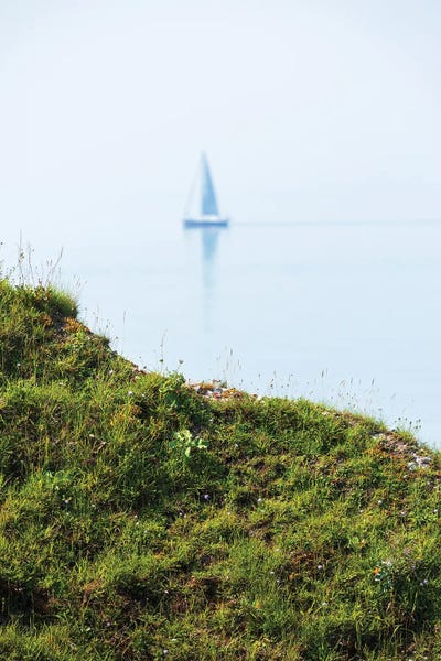 Daniel Gastager: Sailboat At The Coast Of Brittany by Daniel Gastager