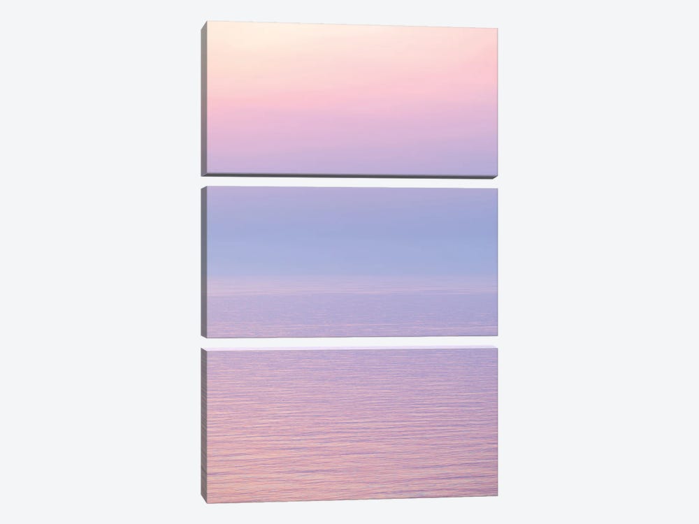 Soft Evening Colors At The Coast by Daniel Gastager 3-piece Canvas Art Print